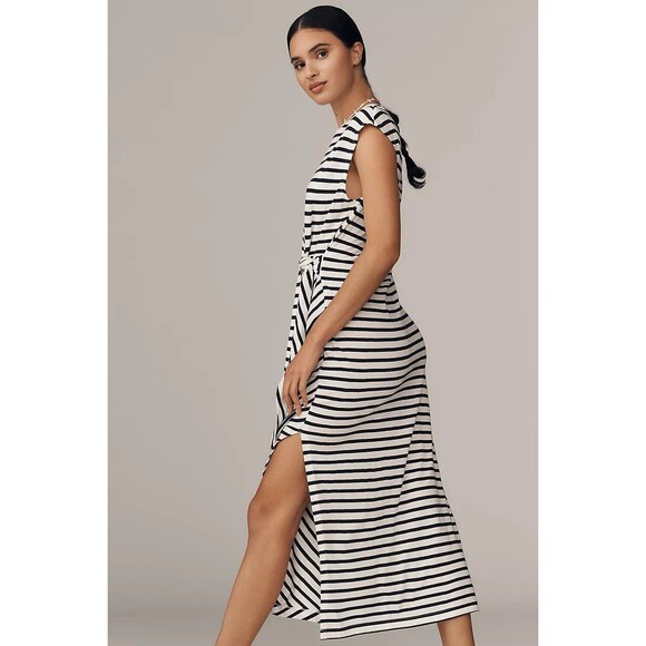 By Anthropologie Daily Practice Tiebreaker Muscle-Sleeve Midi Dress 3X PS 281324 - Picture 6 of 12